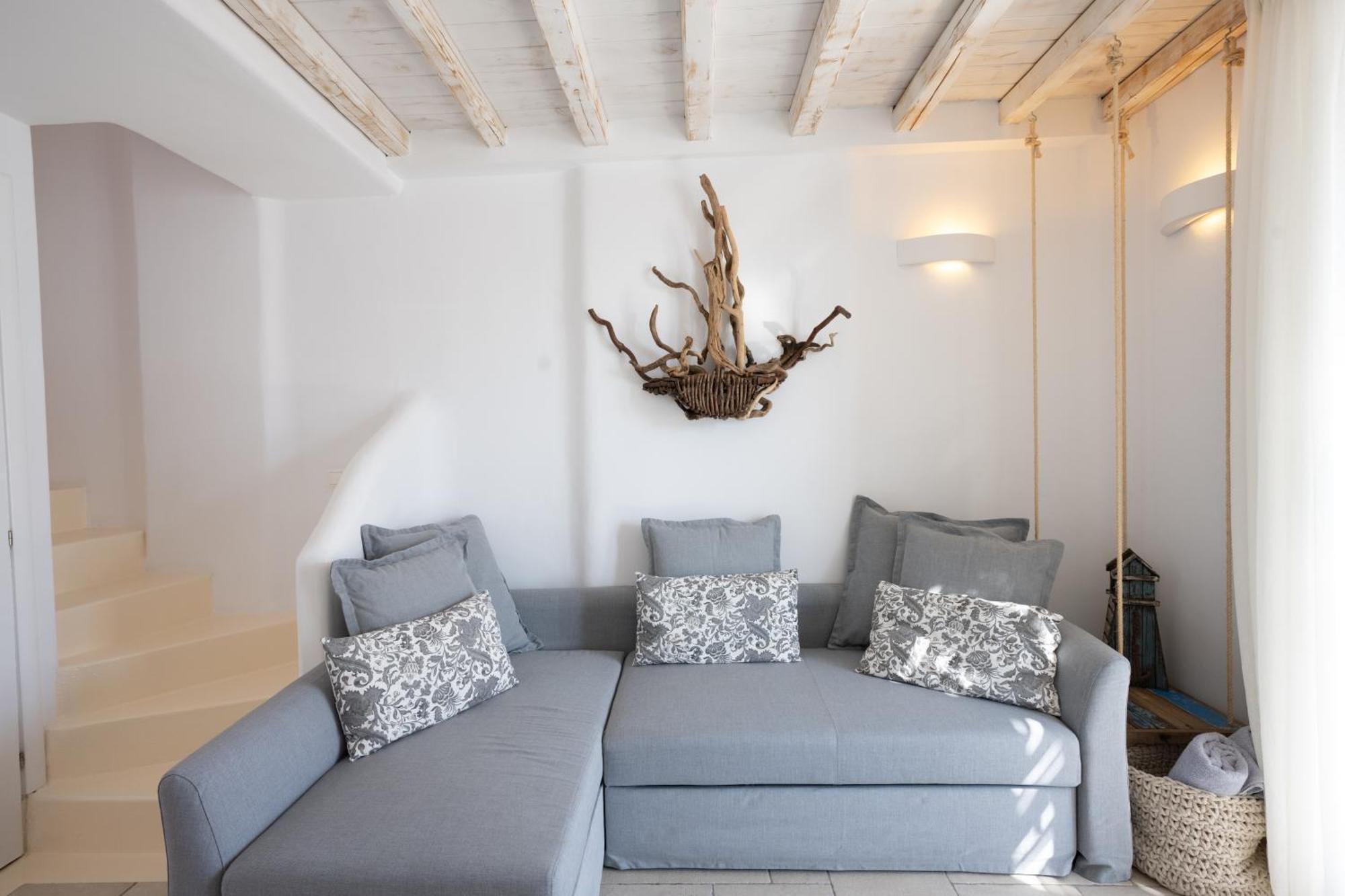 Blue, White And Grey Suites Ornos  Ngoại thất bức ảnh